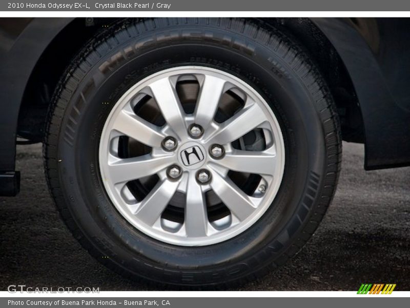 Crystal Black Pearl / Gray 2010 Honda Odyssey EX-L