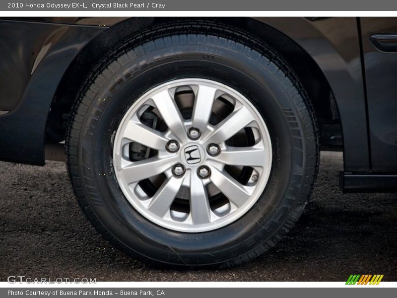 Crystal Black Pearl / Gray 2010 Honda Odyssey EX-L