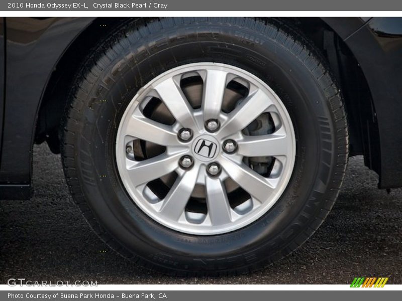 Crystal Black Pearl / Gray 2010 Honda Odyssey EX-L