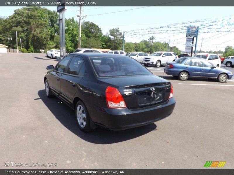 Ebony Black / Gray 2006 Hyundai Elantra GLS Sedan