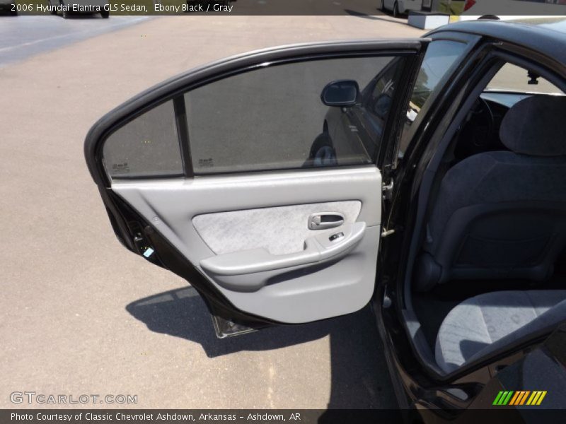 Ebony Black / Gray 2006 Hyundai Elantra GLS Sedan