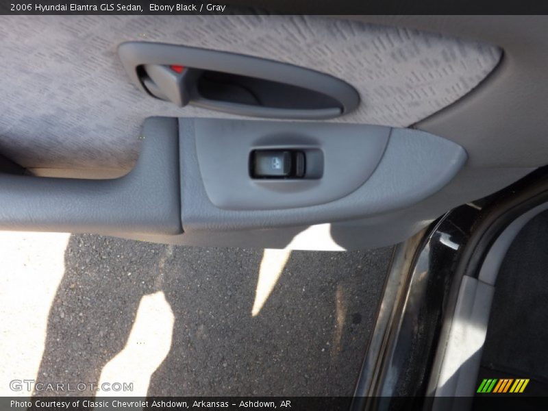 Ebony Black / Gray 2006 Hyundai Elantra GLS Sedan