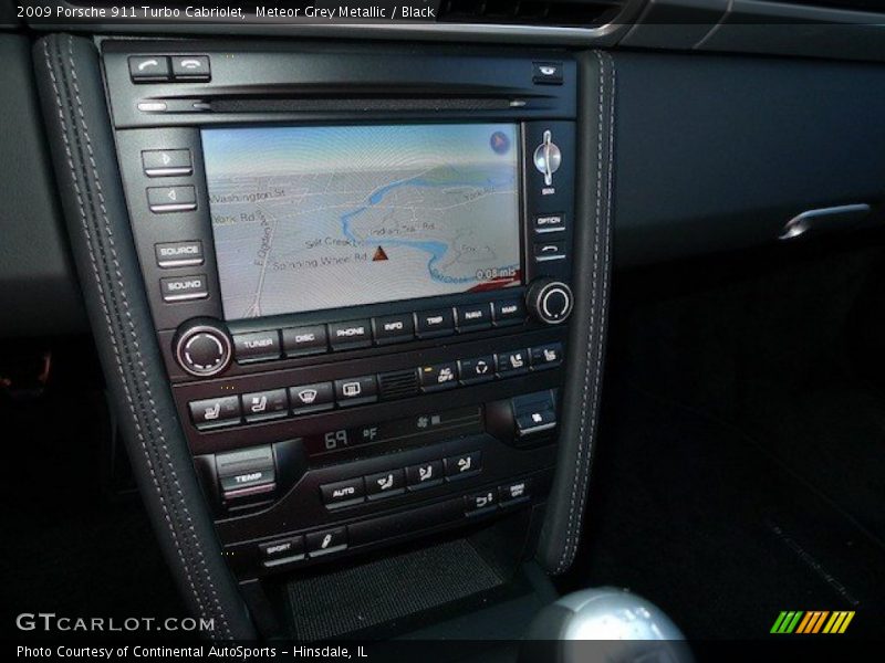 Navigation of 2009 911 Turbo Cabriolet