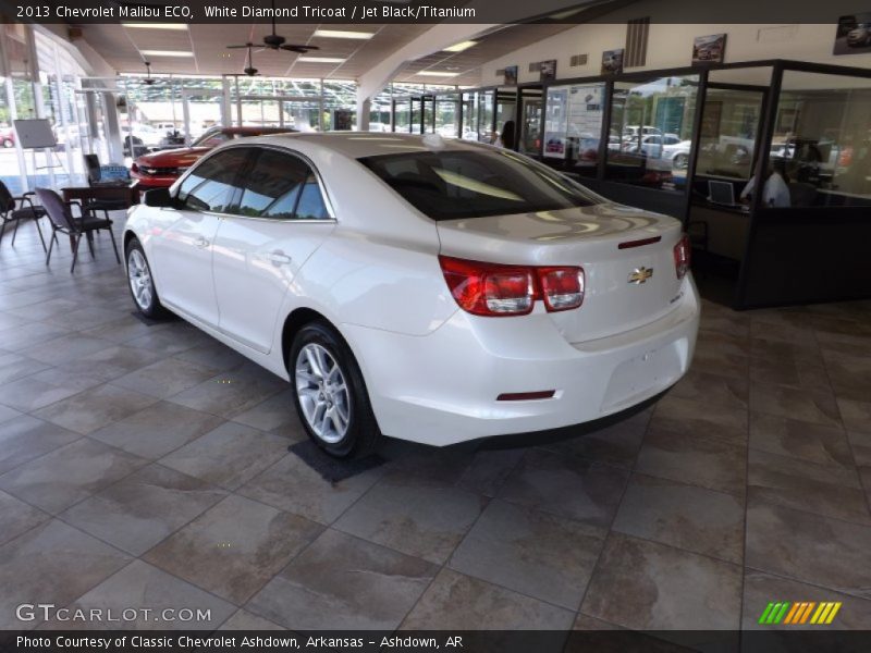 White Diamond Tricoat / Jet Black/Titanium 2013 Chevrolet Malibu ECO
