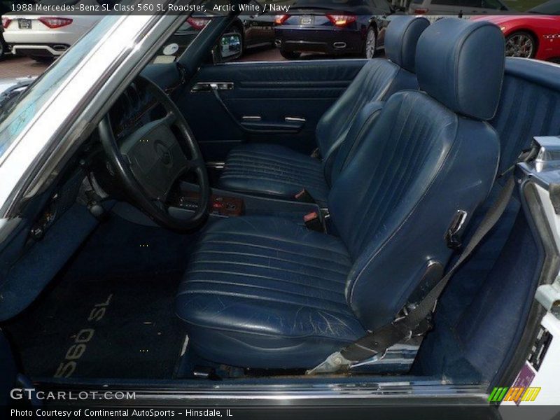 Front Seat of 1988 SL Class 560 SL Roadster