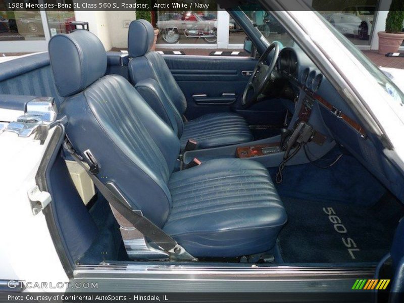  1988 SL Class 560 SL Roadster Navy Interior