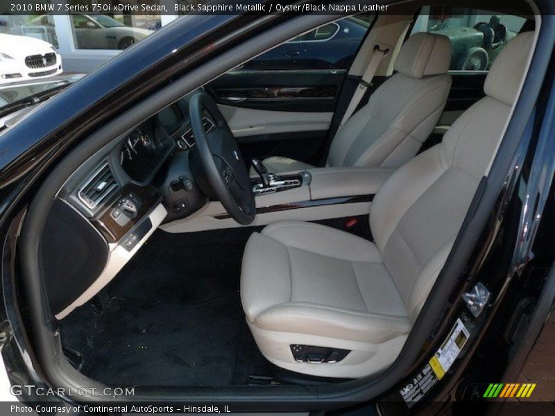 Black Sapphire Metallic / Oyster/Black Nappa Leather 2010 BMW 7 Series 750i xDrive Sedan