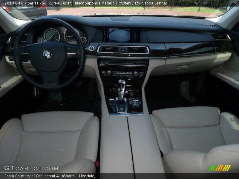 Black Sapphire Metallic / Oyster/Black Nappa Leather 2010 BMW 7 Series 750i xDrive Sedan