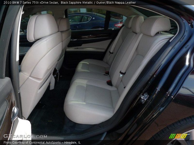 Black Sapphire Metallic / Oyster/Black Nappa Leather 2010 BMW 7 Series 750i xDrive Sedan