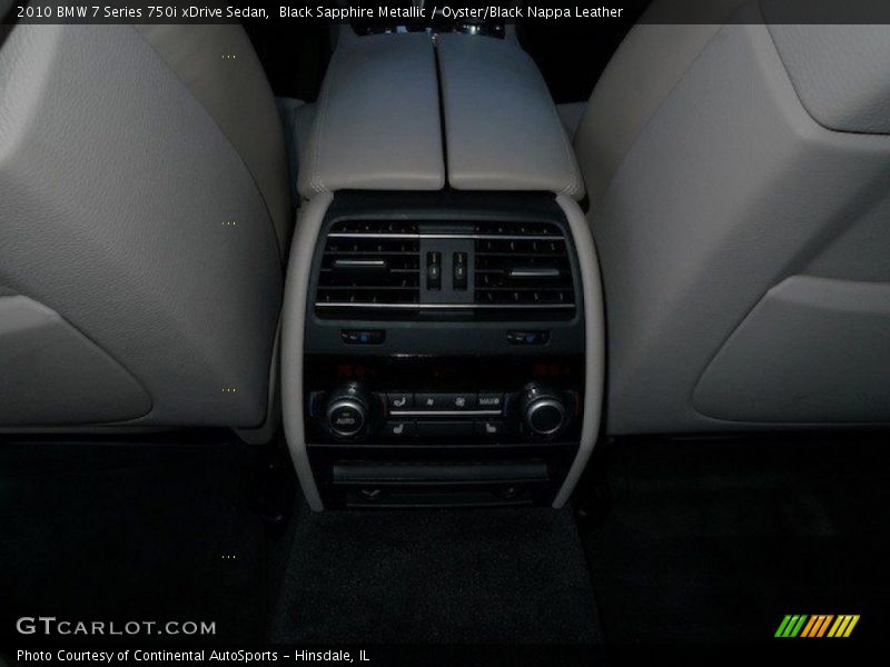 Black Sapphire Metallic / Oyster/Black Nappa Leather 2010 BMW 7 Series 750i xDrive Sedan