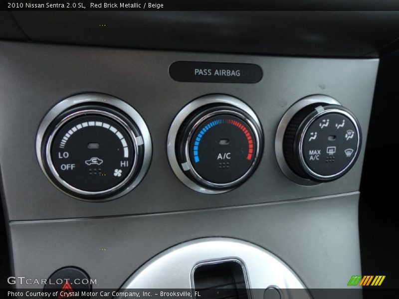 Red Brick Metallic / Beige 2010 Nissan Sentra 2.0 SL