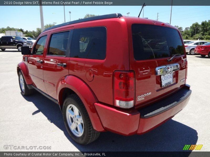 Inferno Red Crystal Pearl / Pastel Pebble Beige 2010 Dodge Nitro SXT