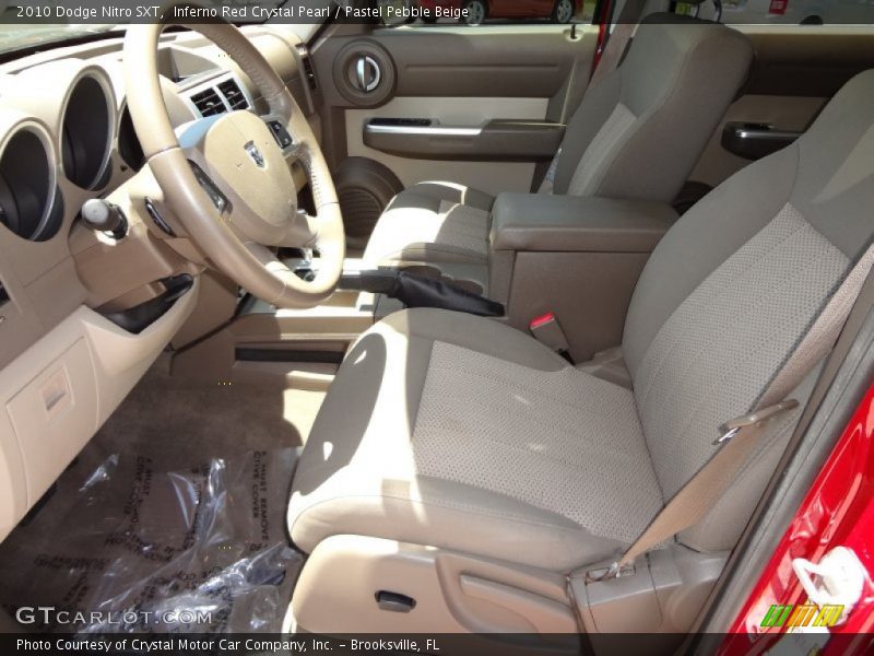 Inferno Red Crystal Pearl / Pastel Pebble Beige 2010 Dodge Nitro SXT