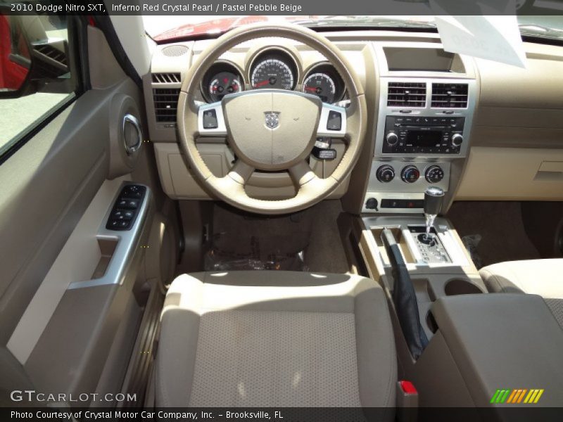 Inferno Red Crystal Pearl / Pastel Pebble Beige 2010 Dodge Nitro SXT