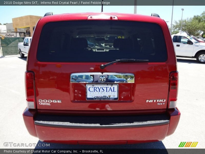 Inferno Red Crystal Pearl / Pastel Pebble Beige 2010 Dodge Nitro SXT