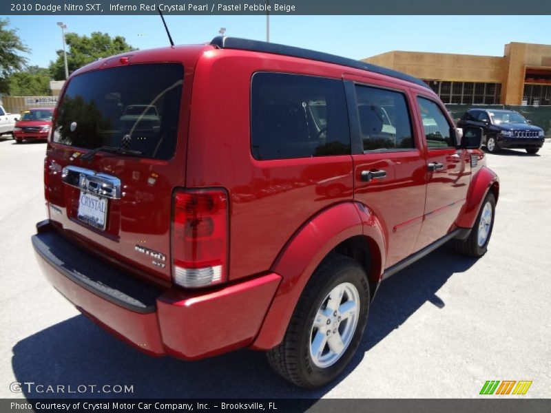 Inferno Red Crystal Pearl / Pastel Pebble Beige 2010 Dodge Nitro SXT