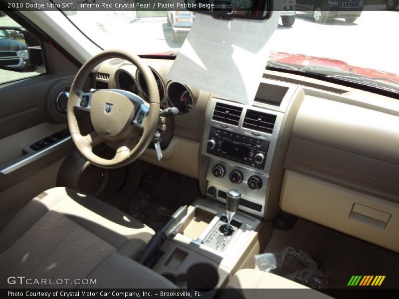 Inferno Red Crystal Pearl / Pastel Pebble Beige 2010 Dodge Nitro SXT