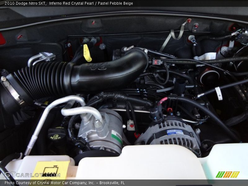 Inferno Red Crystal Pearl / Pastel Pebble Beige 2010 Dodge Nitro SXT