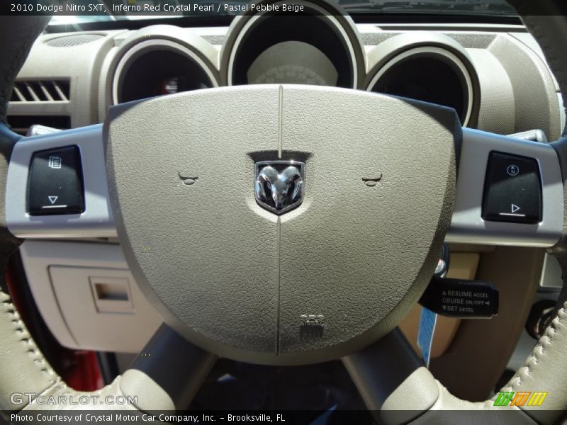 Inferno Red Crystal Pearl / Pastel Pebble Beige 2010 Dodge Nitro SXT