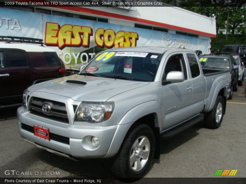 Silver Streak Mica / Graphite Gray 2009 Toyota Tacoma V6 TRD Sport Access Cab 4x4