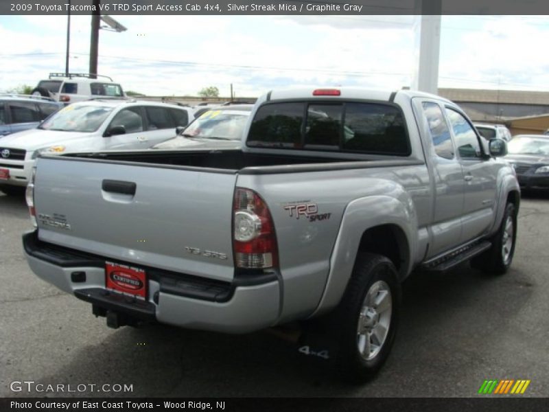 Silver Streak Mica / Graphite Gray 2009 Toyota Tacoma V6 TRD Sport Access Cab 4x4