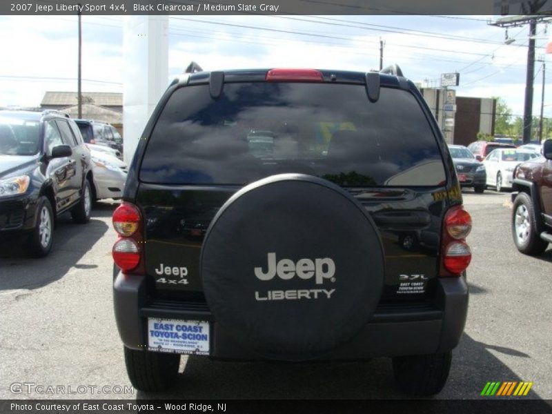 Black Clearcoat / Medium Slate Gray 2007 Jeep Liberty Sport 4x4