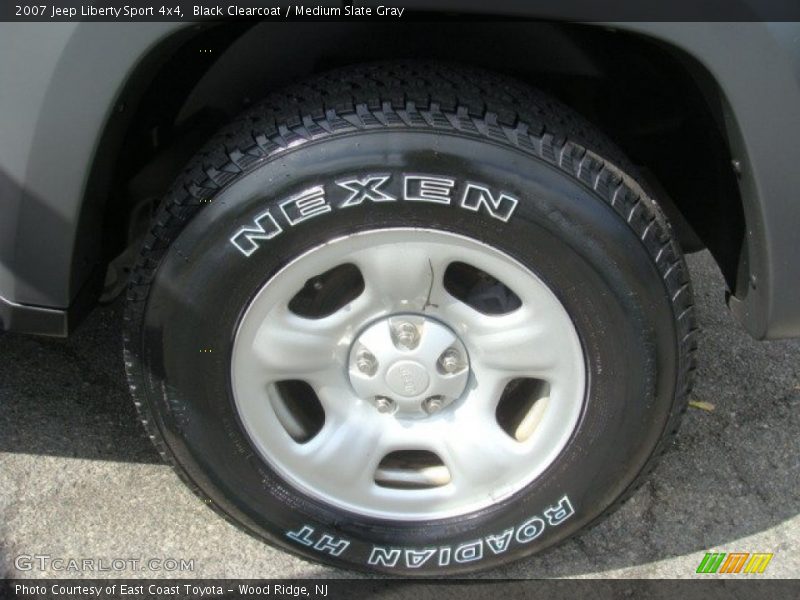 Black Clearcoat / Medium Slate Gray 2007 Jeep Liberty Sport 4x4