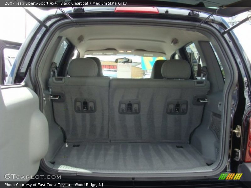 Black Clearcoat / Medium Slate Gray 2007 Jeep Liberty Sport 4x4