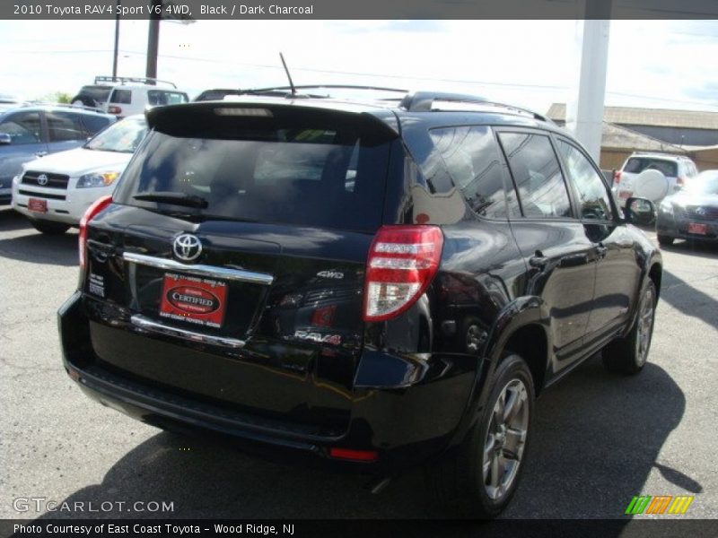 Black / Dark Charcoal 2010 Toyota RAV4 Sport V6 4WD