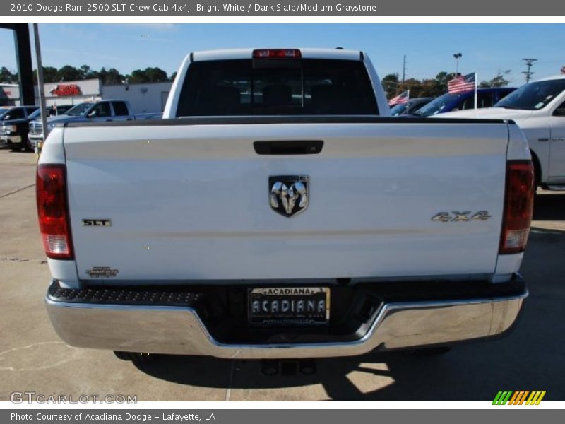 Bright White / Dark Slate/Medium Graystone 2010 Dodge Ram 2500 SLT Crew Cab 4x4