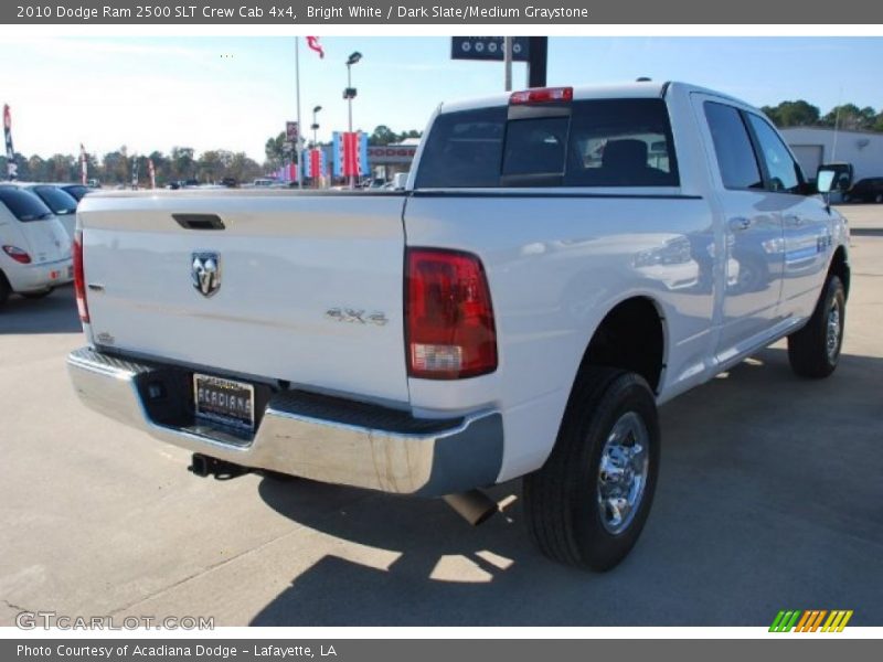 Bright White / Dark Slate/Medium Graystone 2010 Dodge Ram 2500 SLT Crew Cab 4x4