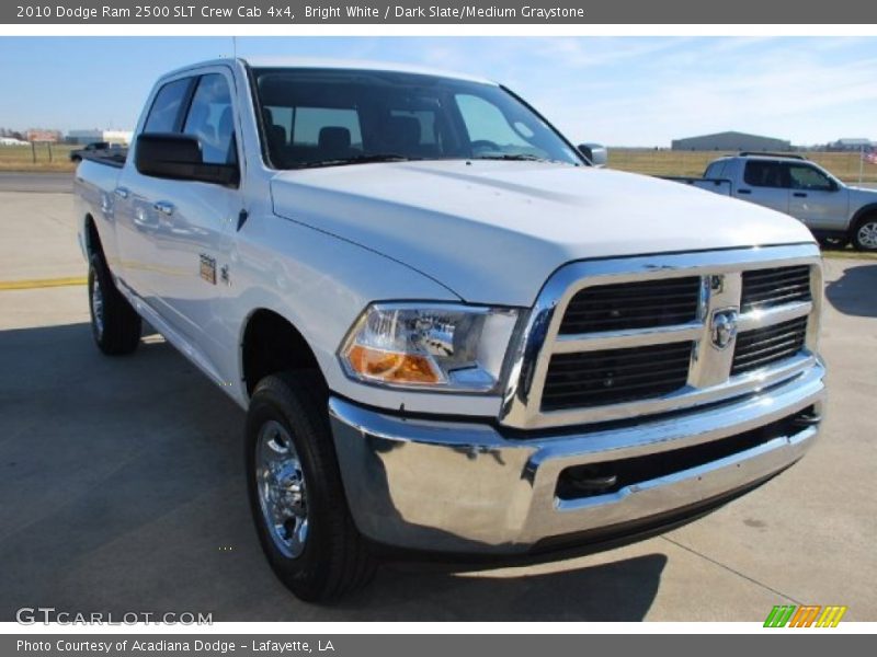 Bright White / Dark Slate/Medium Graystone 2010 Dodge Ram 2500 SLT Crew Cab 4x4