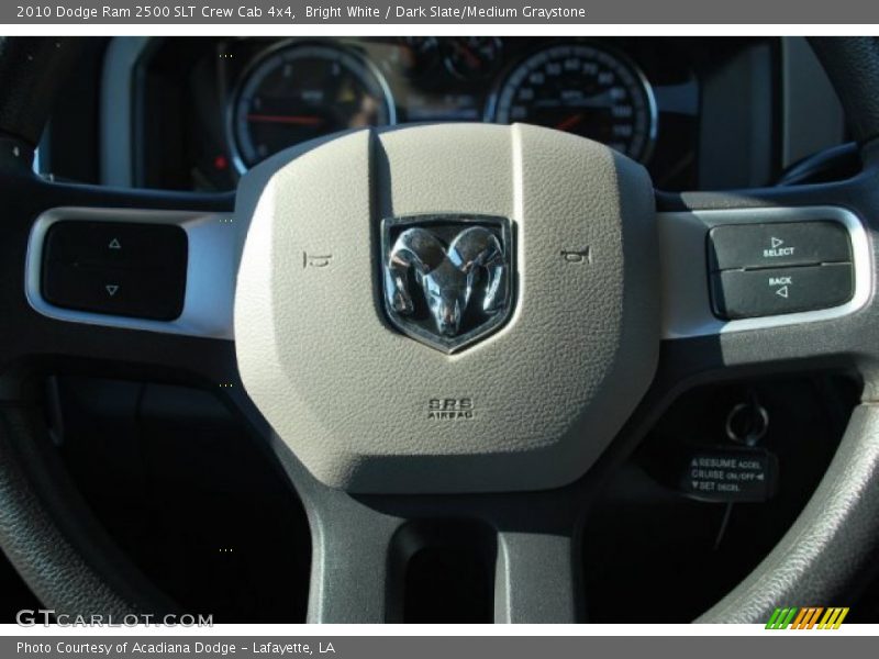 Bright White / Dark Slate/Medium Graystone 2010 Dodge Ram 2500 SLT Crew Cab 4x4