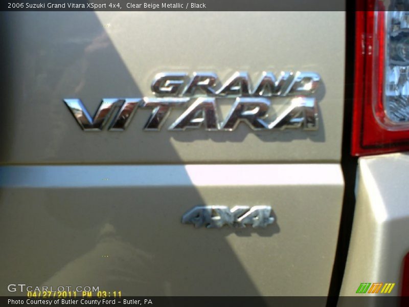 Clear Beige Metallic / Black 2006 Suzuki Grand Vitara XSport 4x4