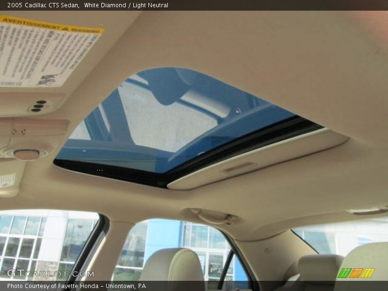 White Diamond / Light Neutral 2005 Cadillac CTS Sedan