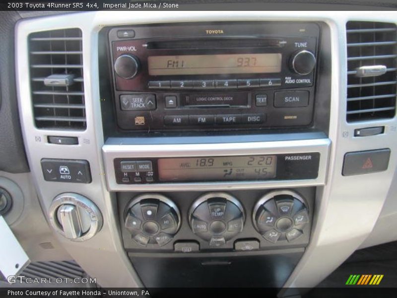 Imperial Jade Mica / Stone 2003 Toyota 4Runner SR5 4x4