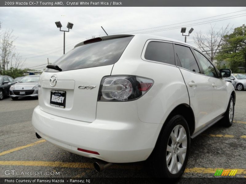 Crystal White Pearl Mica / Black 2009 Mazda CX-7 Touring AWD