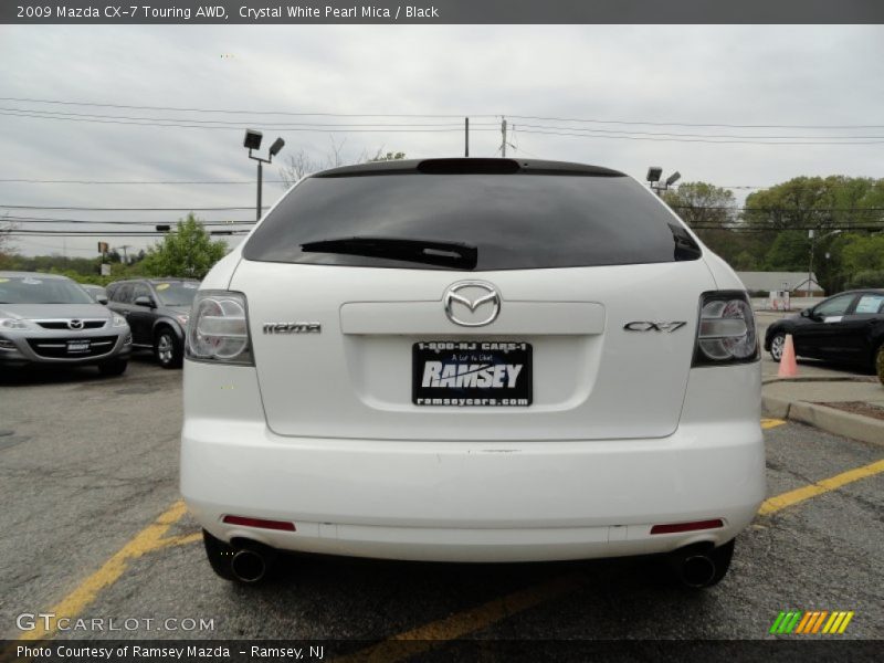 Crystal White Pearl Mica / Black 2009 Mazda CX-7 Touring AWD