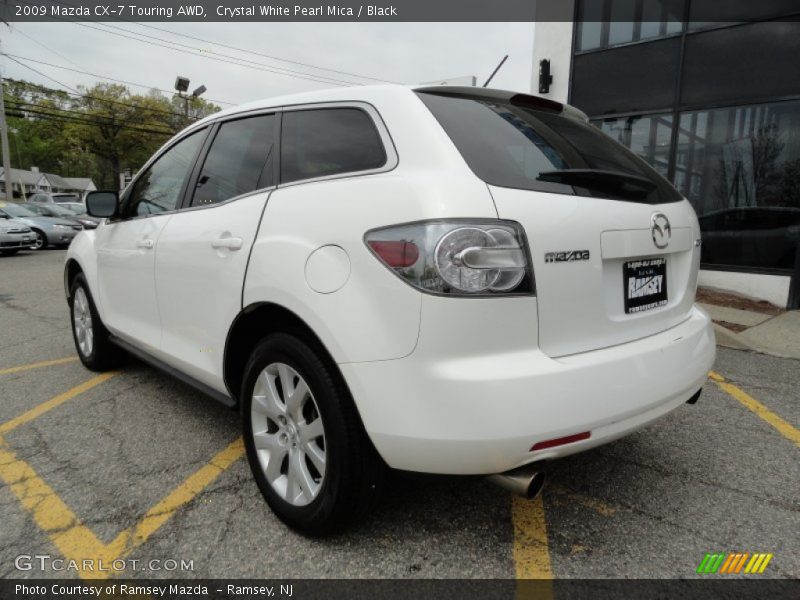 Crystal White Pearl Mica / Black 2009 Mazda CX-7 Touring AWD