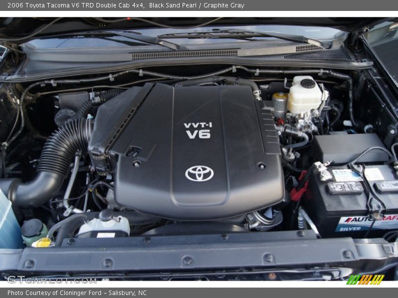 Black Sand Pearl / Graphite Gray 2006 Toyota Tacoma V6 TRD Double Cab 4x4