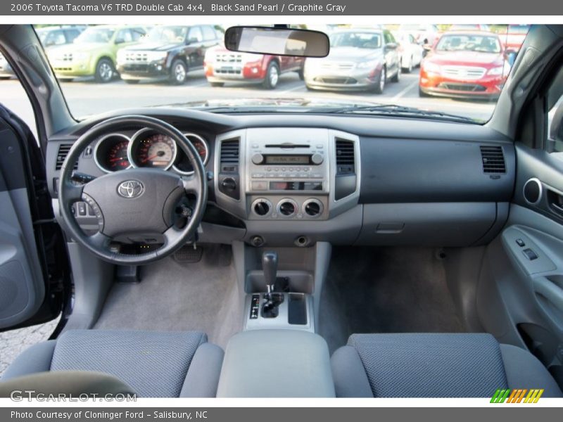 Black Sand Pearl / Graphite Gray 2006 Toyota Tacoma V6 TRD Double Cab 4x4
