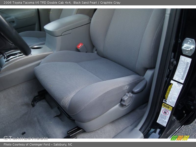 Black Sand Pearl / Graphite Gray 2006 Toyota Tacoma V6 TRD Double Cab 4x4