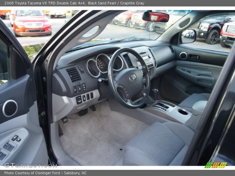 Black Sand Pearl / Graphite Gray 2006 Toyota Tacoma V6 TRD Double Cab 4x4