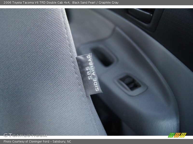 Black Sand Pearl / Graphite Gray 2006 Toyota Tacoma V6 TRD Double Cab 4x4