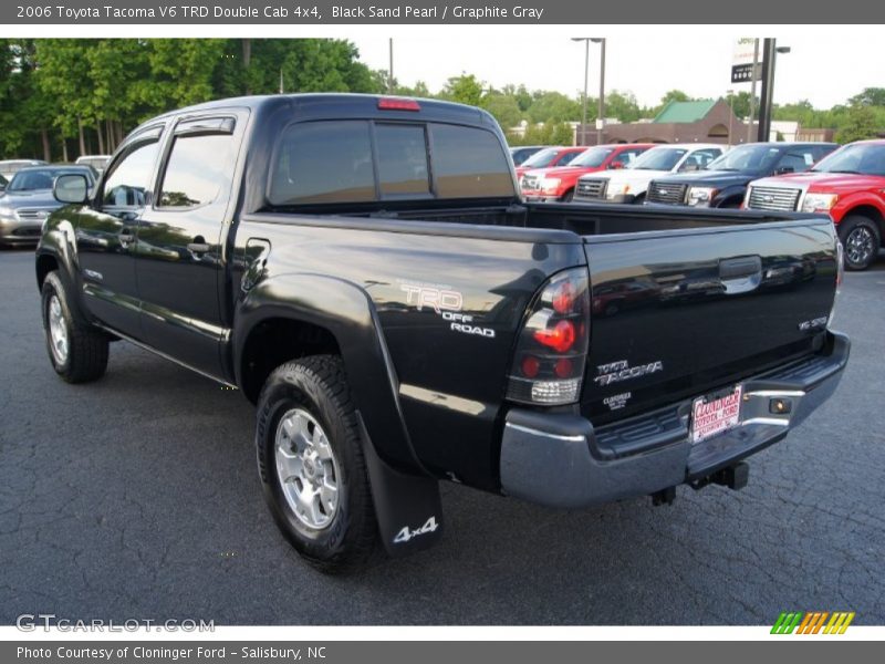 Black Sand Pearl / Graphite Gray 2006 Toyota Tacoma V6 TRD Double Cab 4x4
