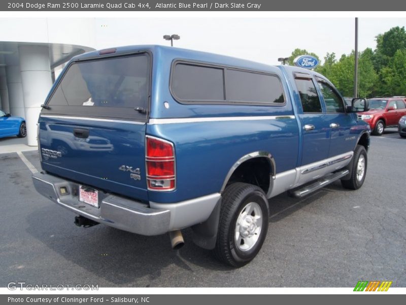 Atlantic Blue Pearl / Dark Slate Gray 2004 Dodge Ram 2500 Laramie Quad Cab 4x4