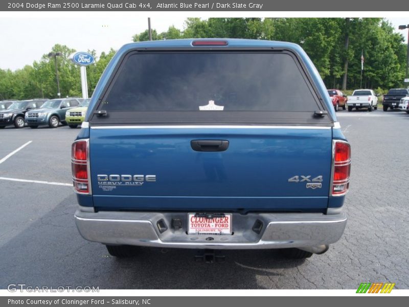 Atlantic Blue Pearl / Dark Slate Gray 2004 Dodge Ram 2500 Laramie Quad Cab 4x4
