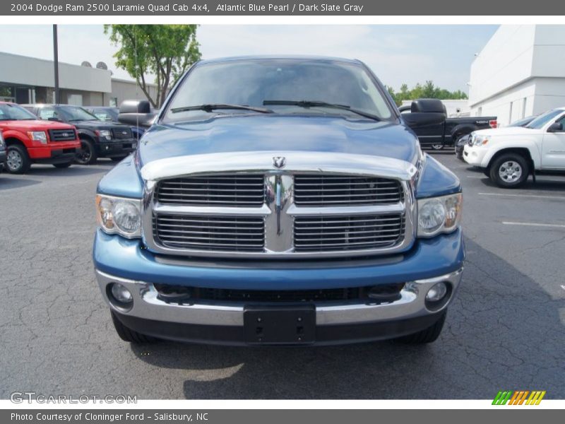 Atlantic Blue Pearl / Dark Slate Gray 2004 Dodge Ram 2500 Laramie Quad Cab 4x4