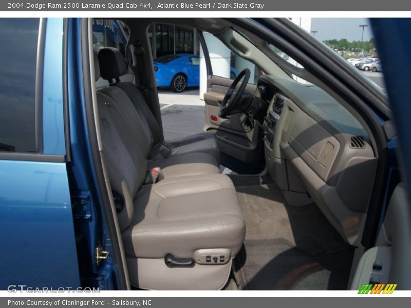 Atlantic Blue Pearl / Dark Slate Gray 2004 Dodge Ram 2500 Laramie Quad Cab 4x4