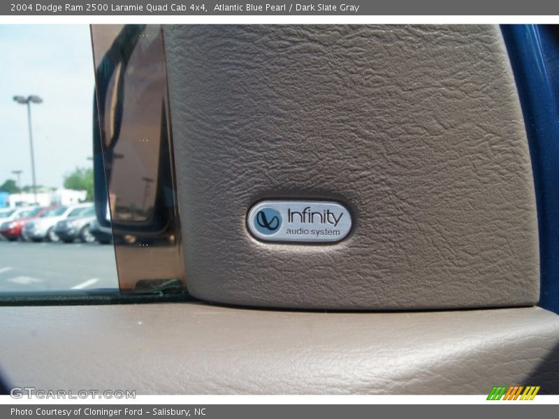 Atlantic Blue Pearl / Dark Slate Gray 2004 Dodge Ram 2500 Laramie Quad Cab 4x4